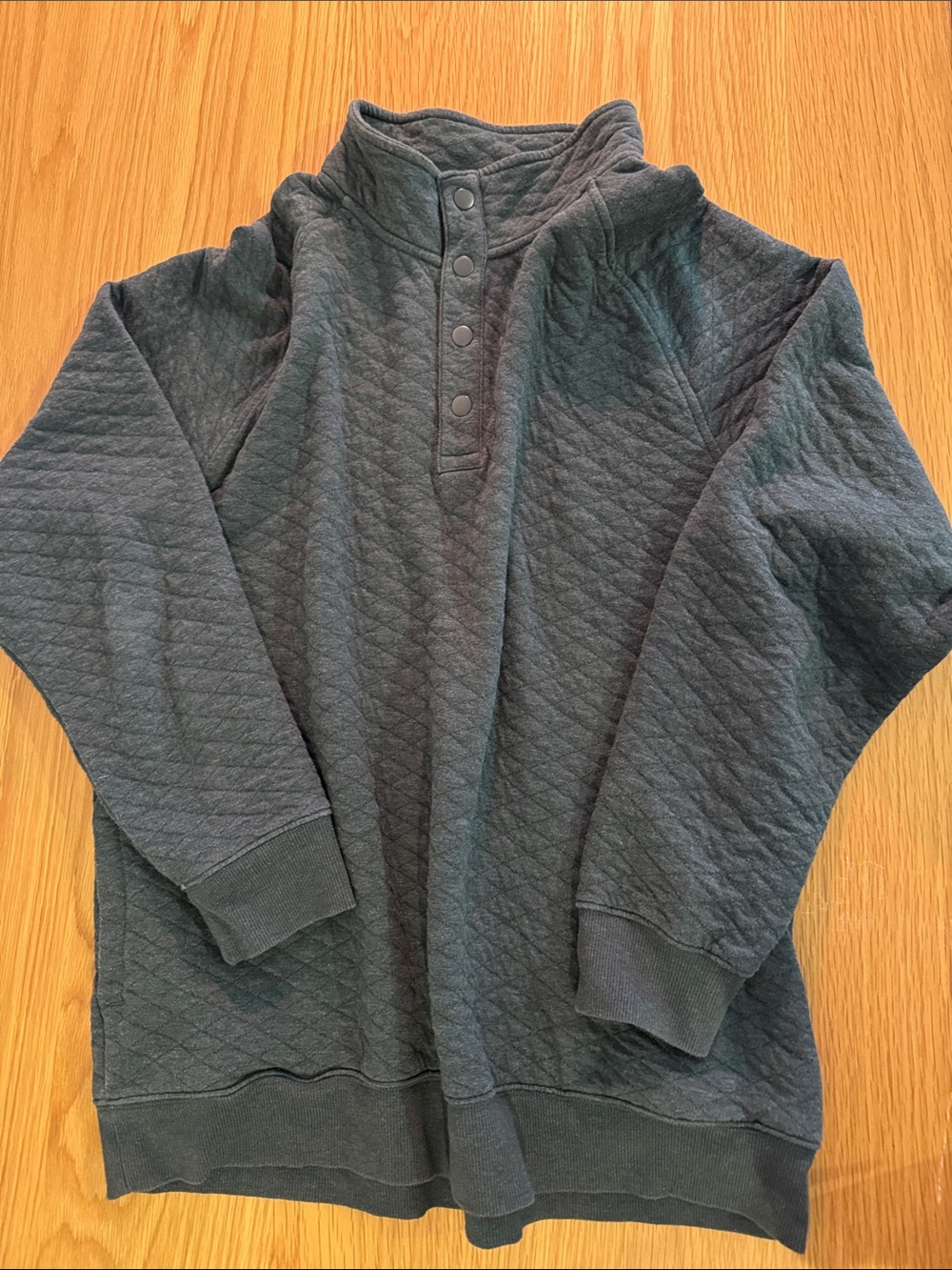 Goodfellow & Co Black Quilted Jacket with Snap Details